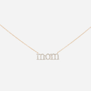 Kai Linz Diamond 'mom' Necklace